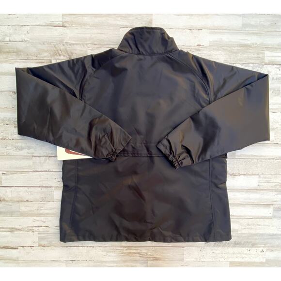NIKE WOMENS BLACK STORM JACKET MESH LINED WIND FLAP SZ XL C100217 - Picture 2 of 10